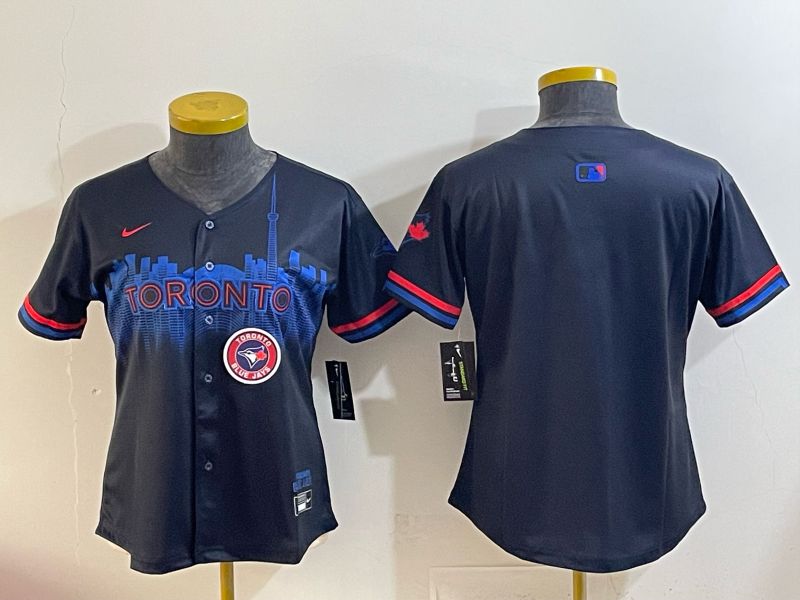 Youth 2025 Toronto Blue Jays Blank black Joint Name Nike MLB Jersey style 008